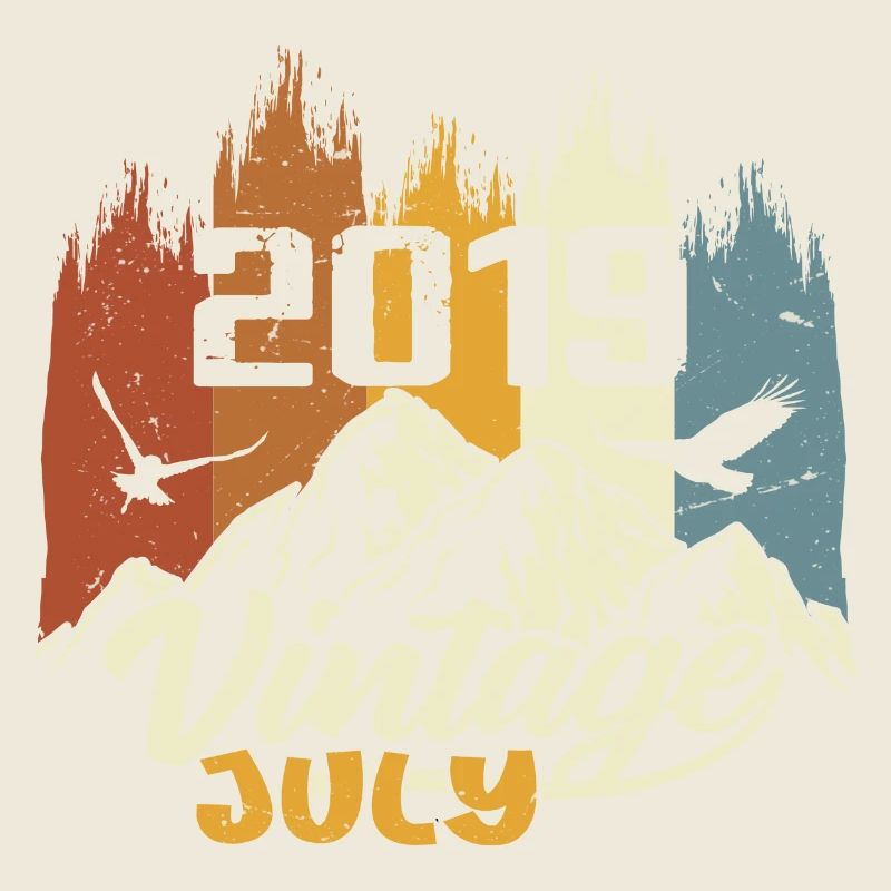 Vintage Juli 2019 Geburtstagsgeschenk Juli 2019