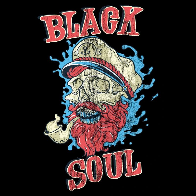 BLACK SOUL - Captain Skull Beard Gift
