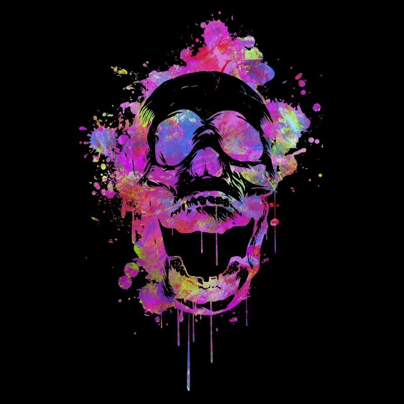 Trendy Abstrakt Totenschädel / Skull