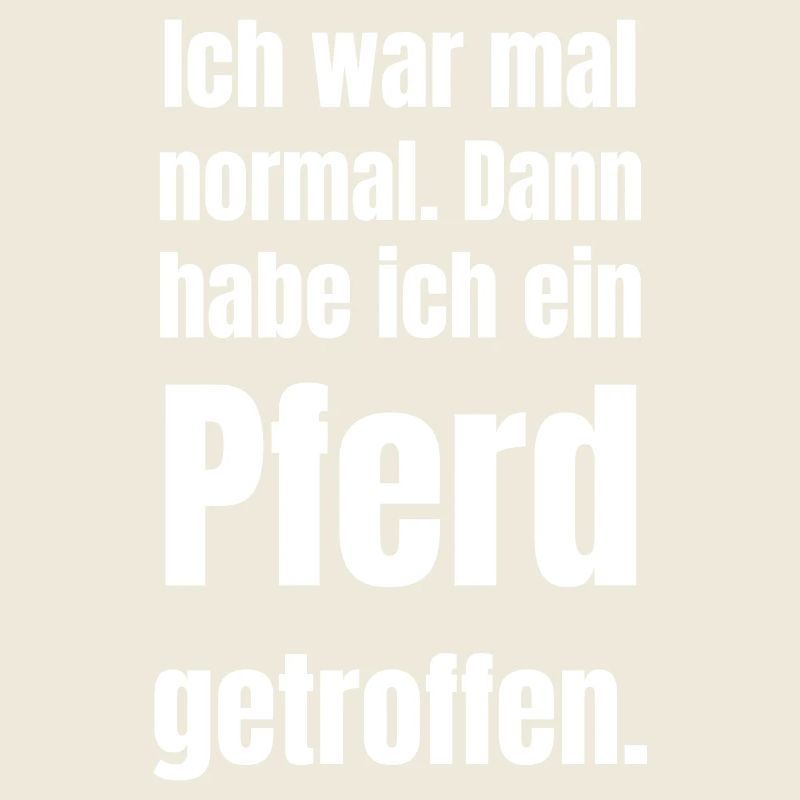 Normalität durch Pferd getroffen