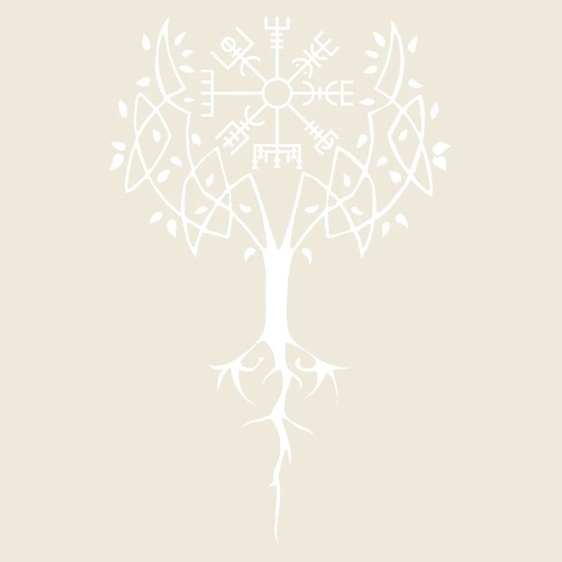 Runenbaum des Lebens (Weiß)