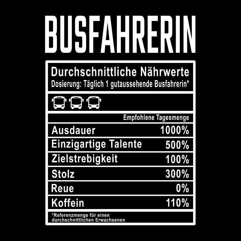 Busfahrerin Nährwerte