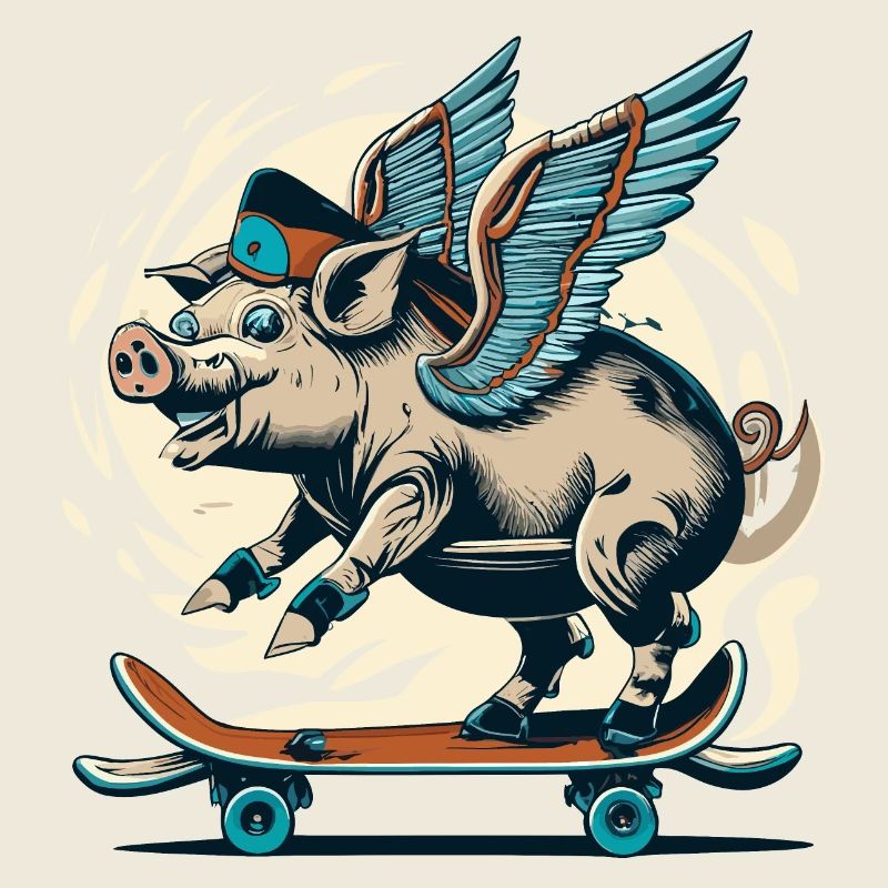 Schwein an Deck