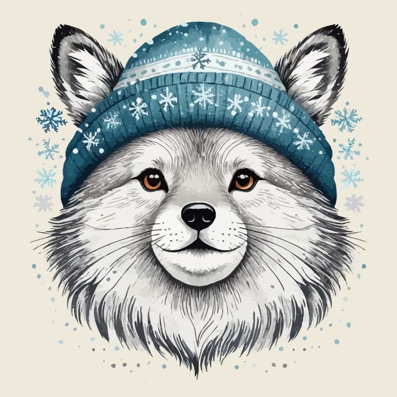 A pet in a winter climate.