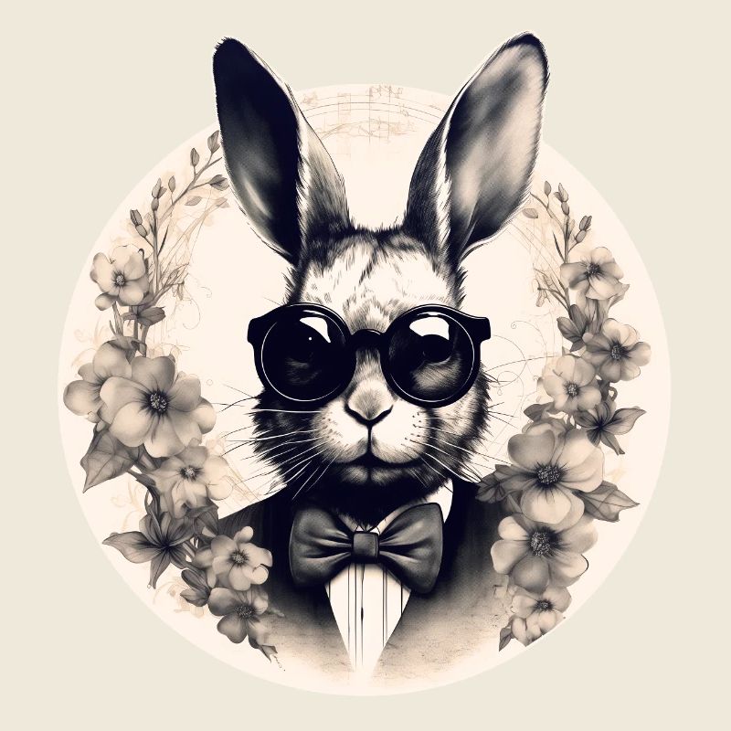 Cooler Hase mit Sonnenbrille