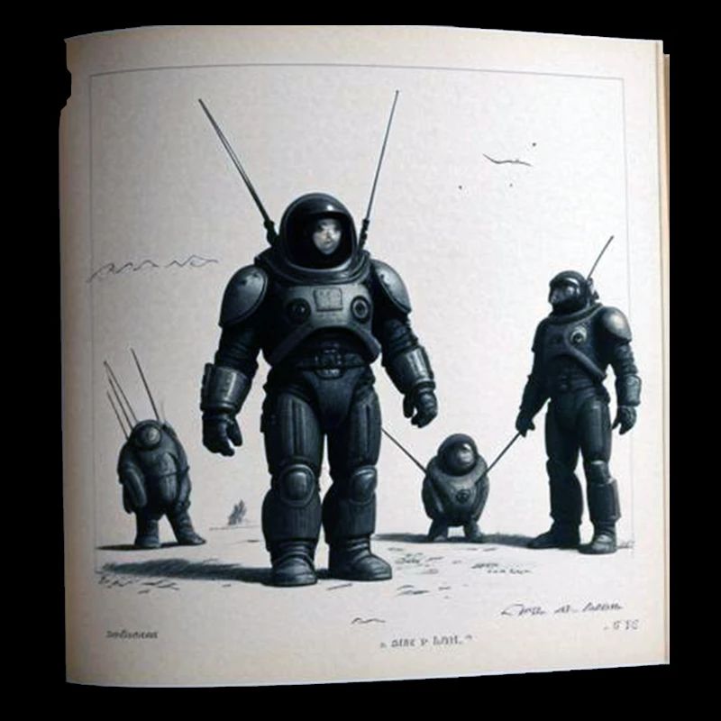 Vintage Roboter Comic