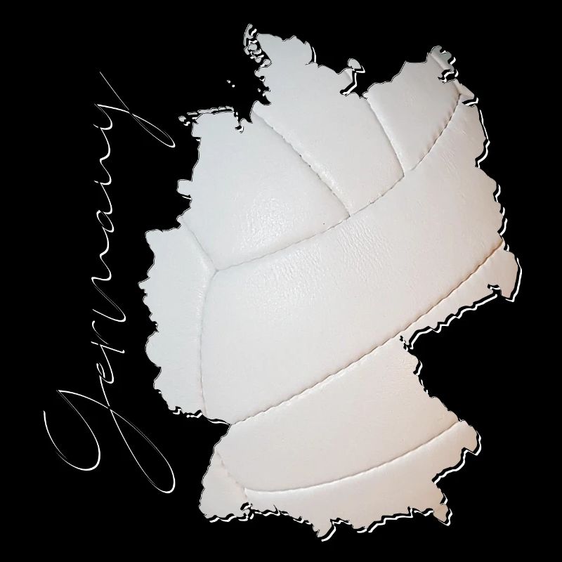 Germany Map Framed Real Volleyball EN