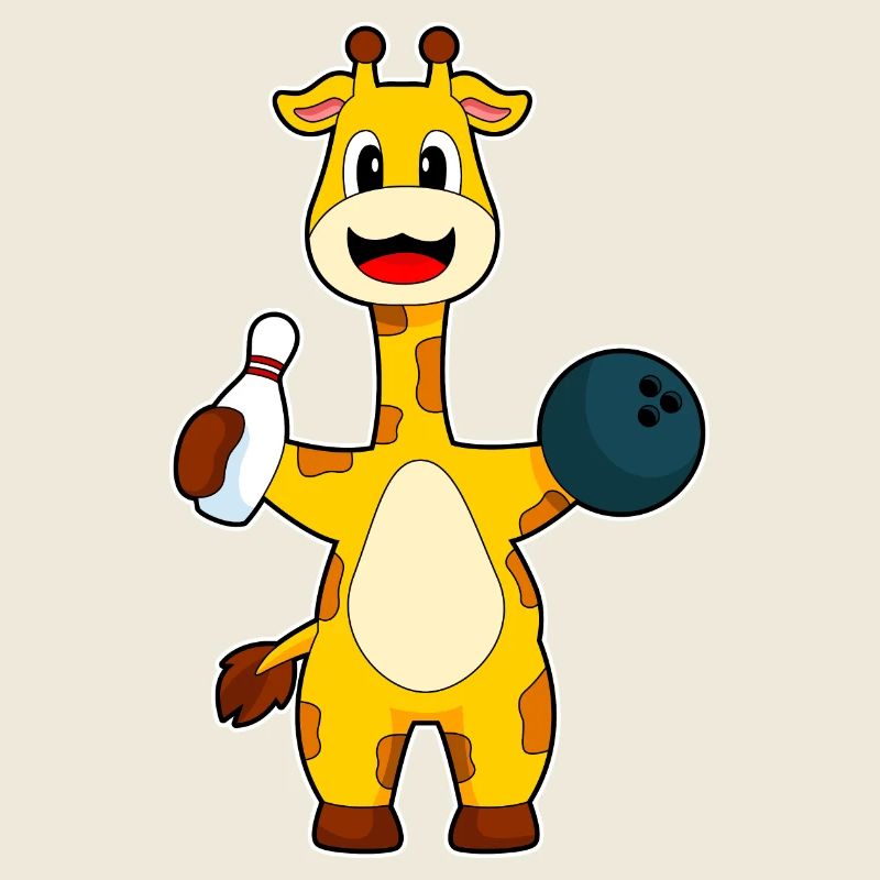 Boule de bowling girafe