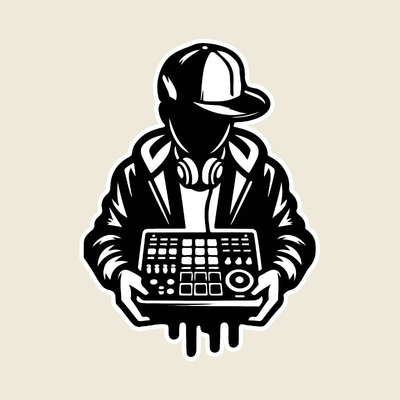 Beat Maker Sampler in der Hand