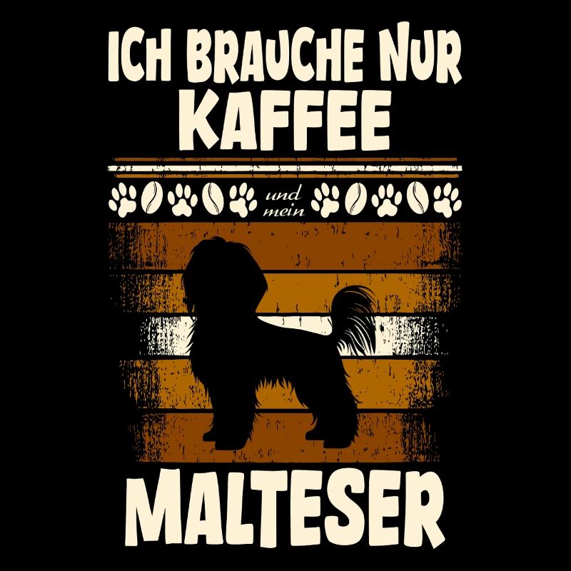 Malteser Hund Pfote Kaffee