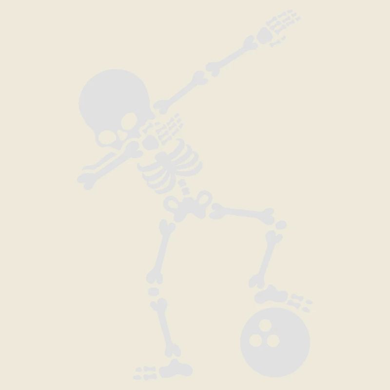 Dab skeleton dabbing bowling ball