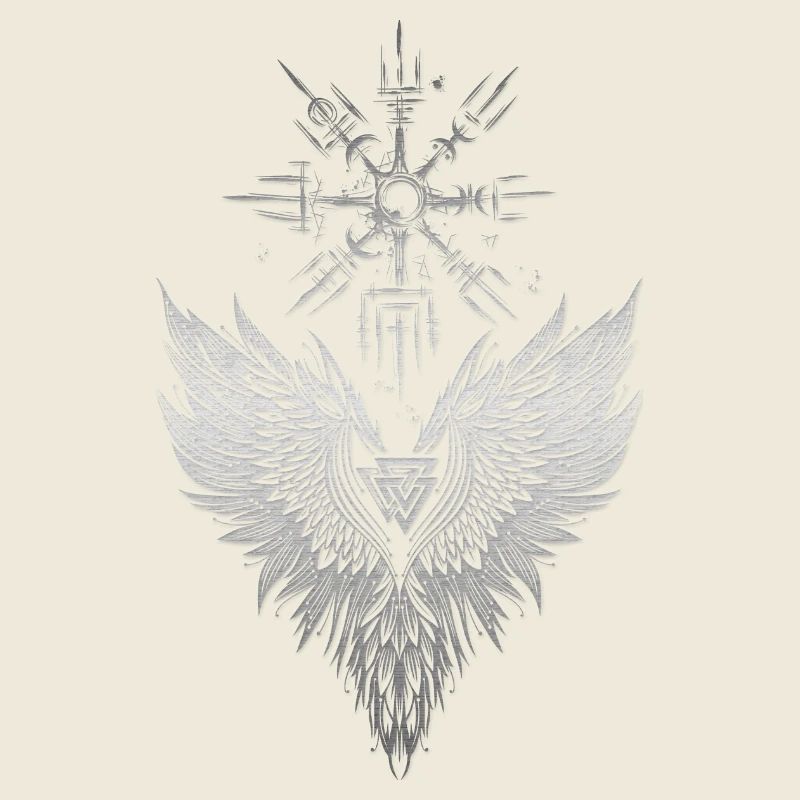 Rabe Odin Vegvisir Valknut