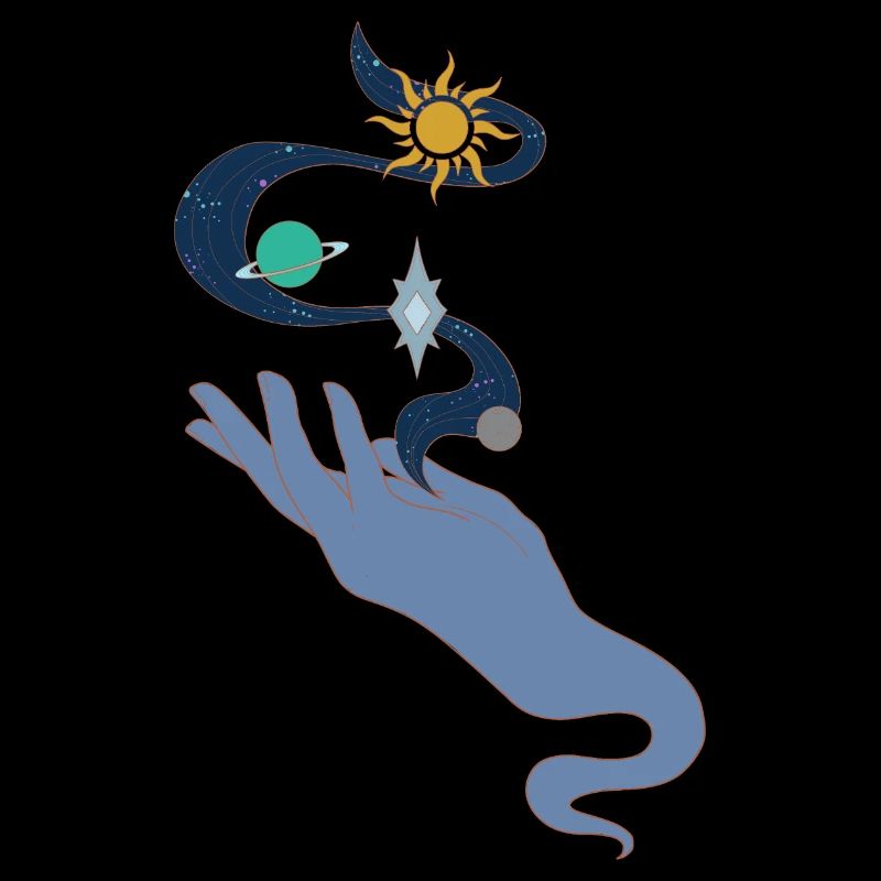 Universe in hand colour