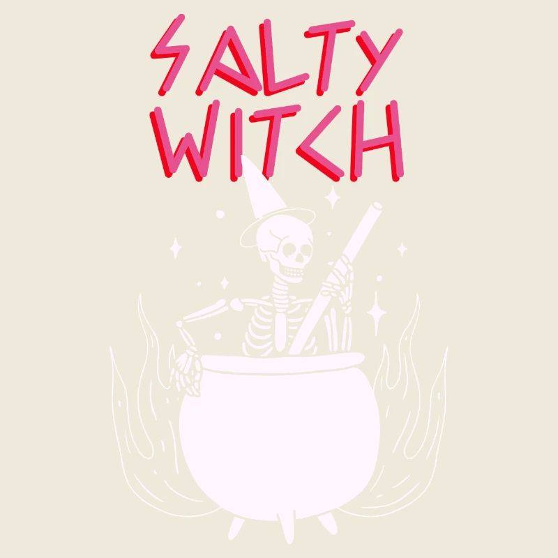 Salty Witch Hexenkessel Cauldron Skelett Skeleton