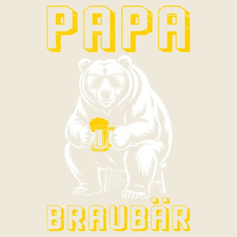 Werdender Vater PAPA BRAUBÄR Lustiges