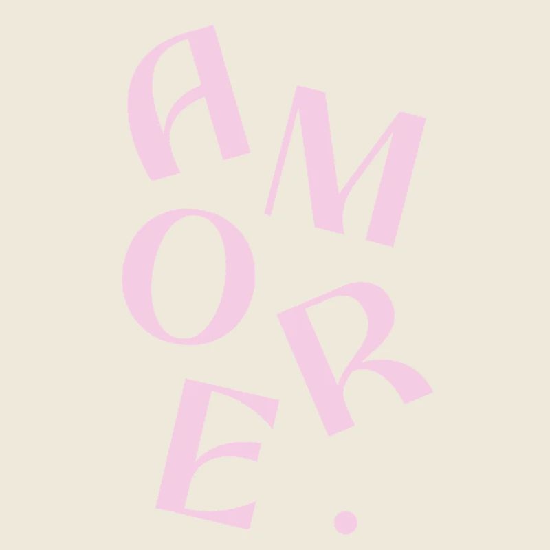 Pink Amore Text Design