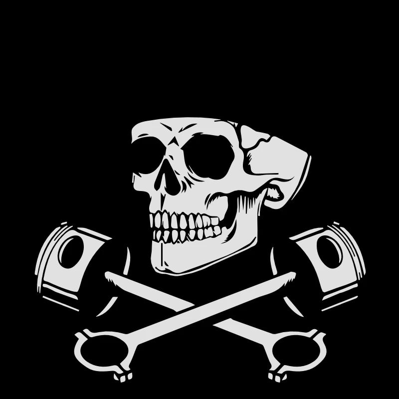 Totenkopf und Kolben