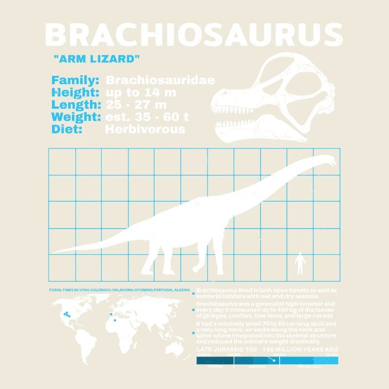 Fiche technique de Brachiosaurus