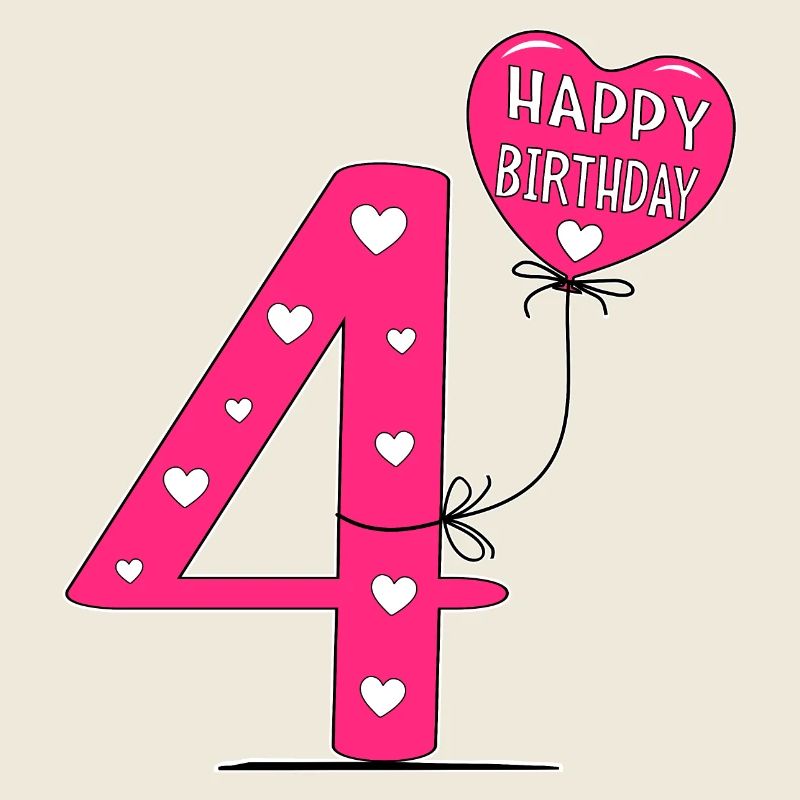 4 Anniversaire Joyeux anniversaire