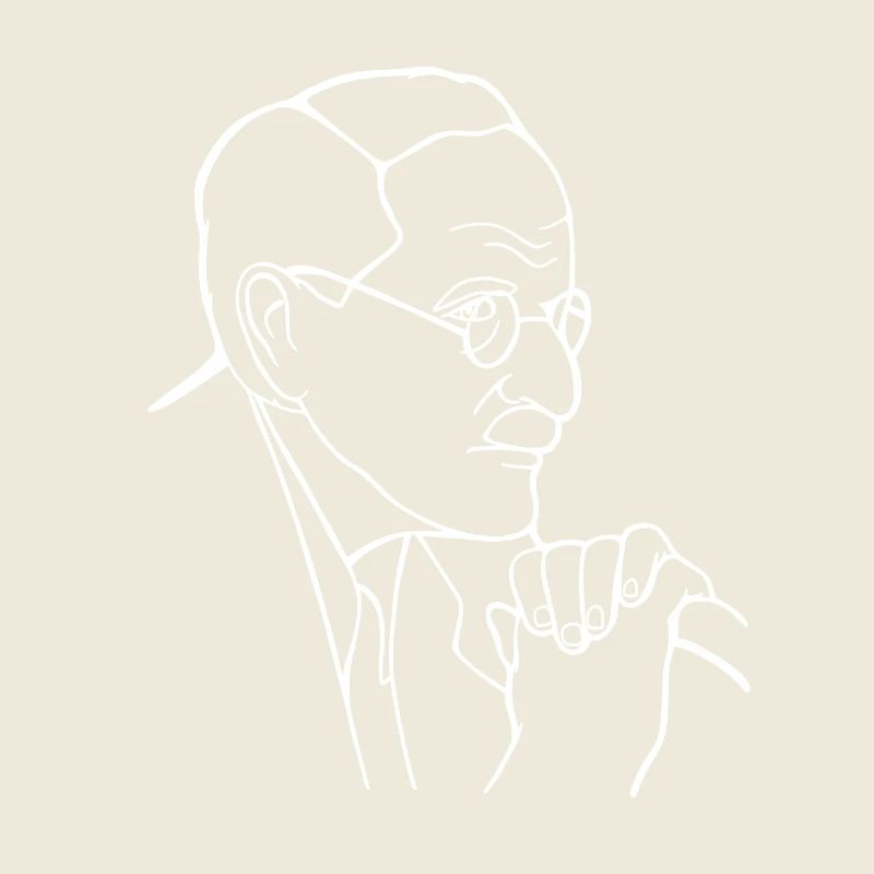 Carl Jung Portrait - Minimal