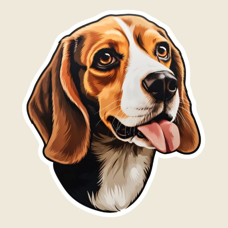 Tête de beagle