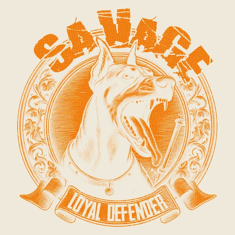 Savage Doberman Design Fierce Loyal Defender Dog