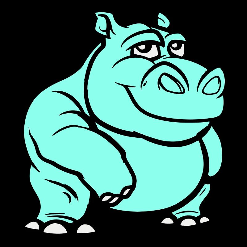 Bande dessinée hippopotame