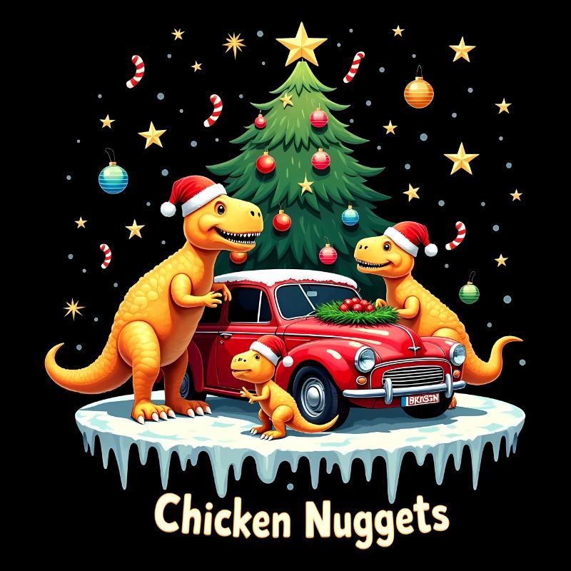 Weihnachts-Dino - Chicken Fun