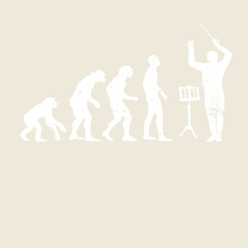 Dirigent Evolution Musiker Geschenkidee