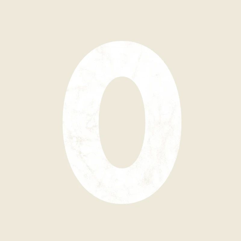 Zahl 0, Nummer 0, 0, Zero, Number Zero, Null