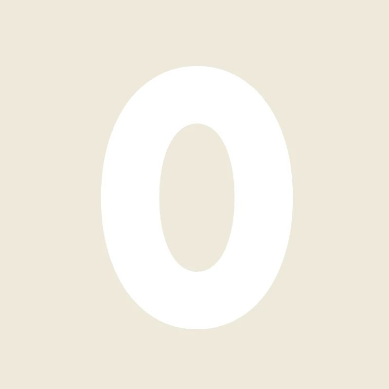 Zahl 0, Nummer 0, 0, Zero, Number Zero, Null