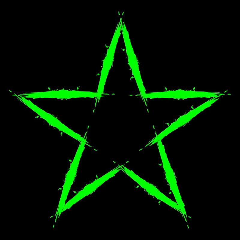 Stern Design Symbol Grün