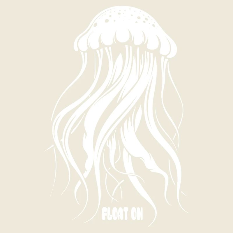 Flottez, méduses avec des tentacules, créatures marines