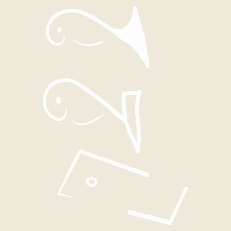 Art minimaliste de lignes de poisson