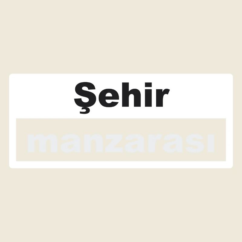 Paysage urbain Typographie Turc