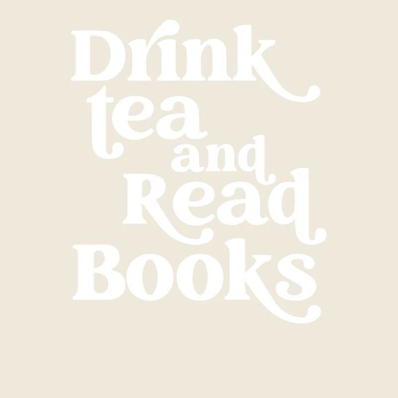 Tee trinken und Bücher lesen