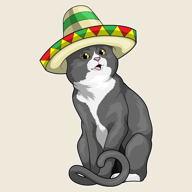 Katze Sombrero