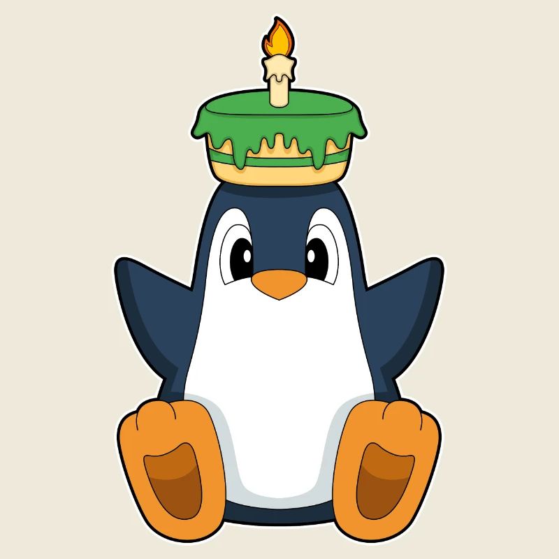 Gâteau d’anniversaire du Pingouin