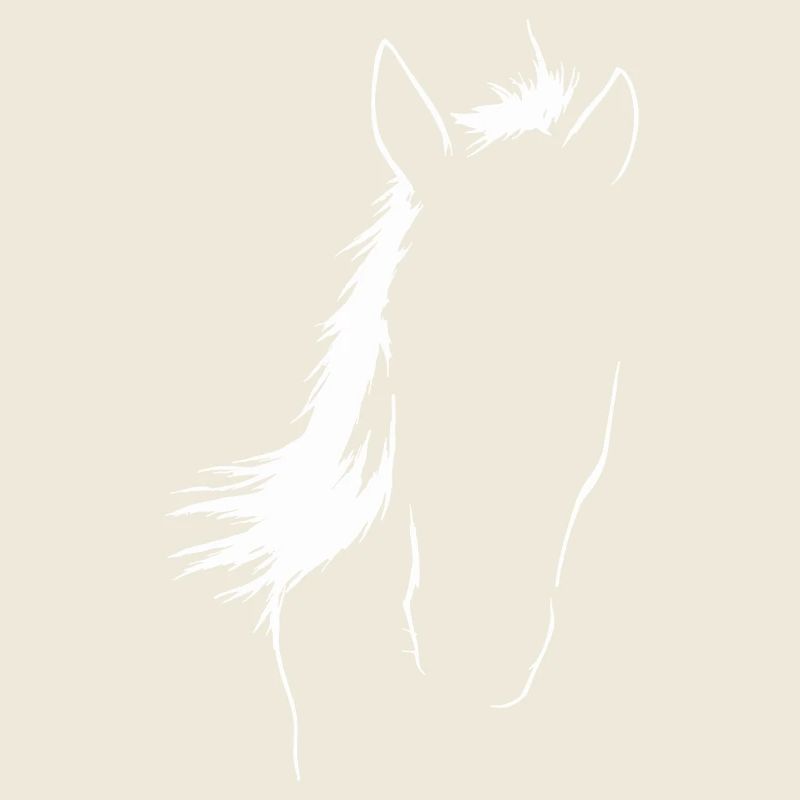 Elegante Pferdesilhouette Kunst