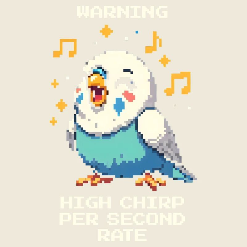 Warning: High chirping frequency | Budgie