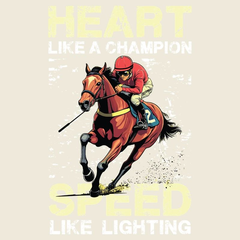 Coeur Comme Un Champion Vitesse Comme Un Jockey Éclairant