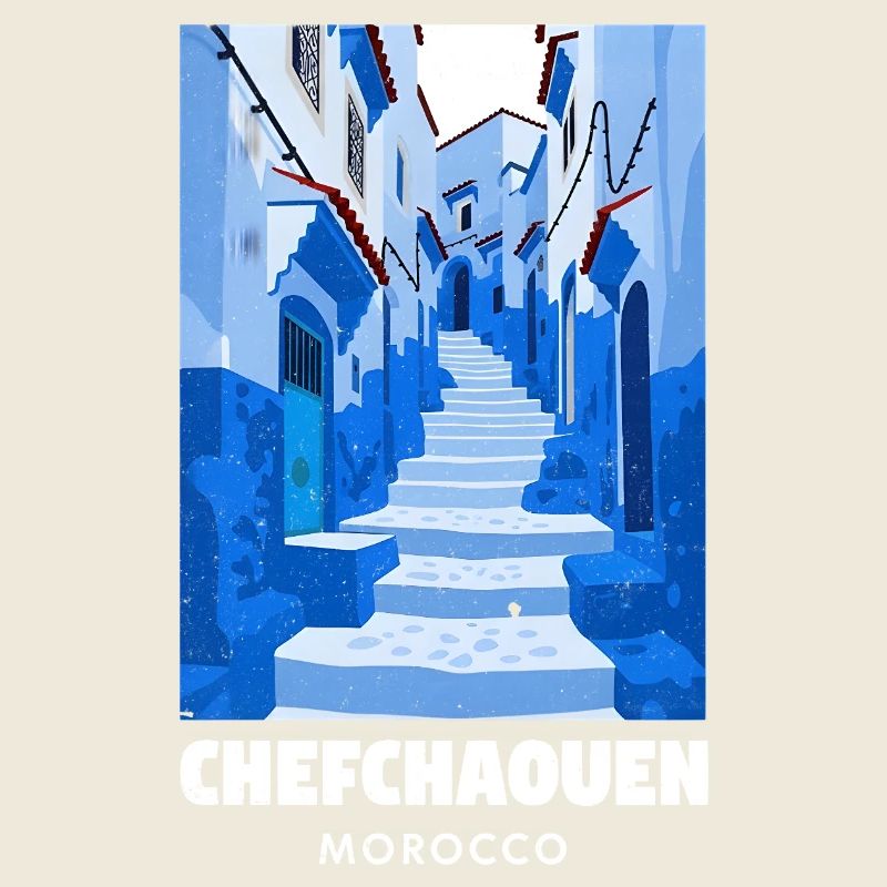 Bleu Chefchaouen Gassenweg