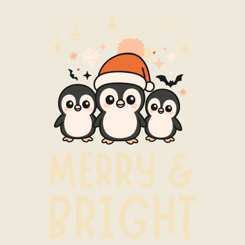 Cute and Bright Penguin Pattern