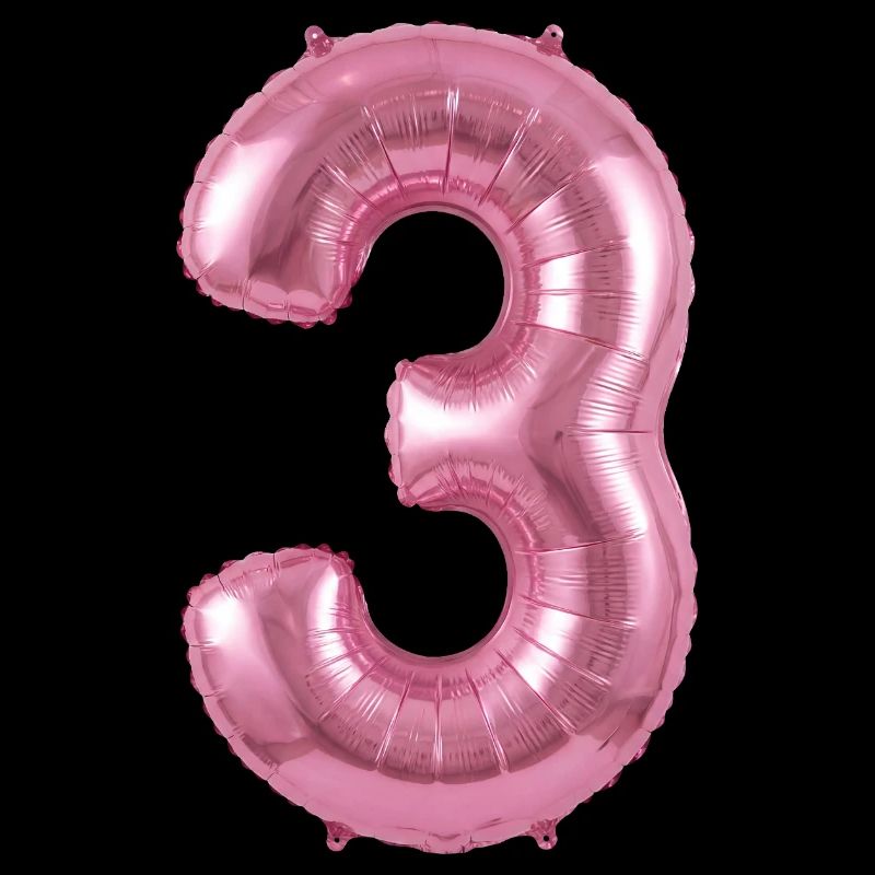 3. Geburtstag Shirt, Pinker Ballon Helium