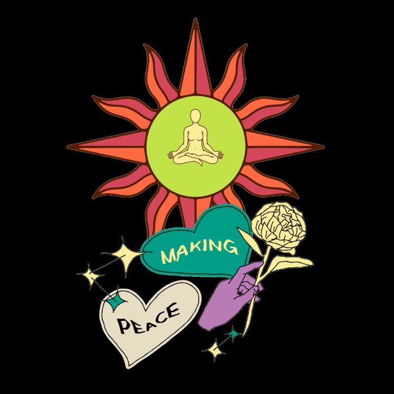 Peace making love, Shirt, T-Shirt, Pulli zeitlos