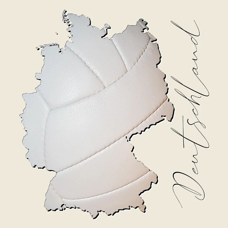 Germany Map Framed Real Volleyball EN