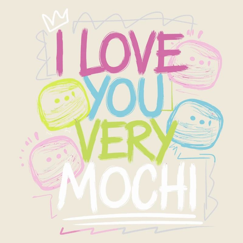Sweet message for mochi lovers