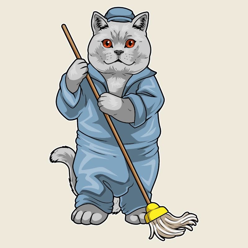 British Shorthair Cleaner Mop