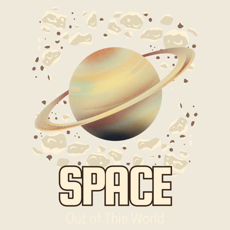 Weltraumplanet mit Ring – Außerhalb der Welt