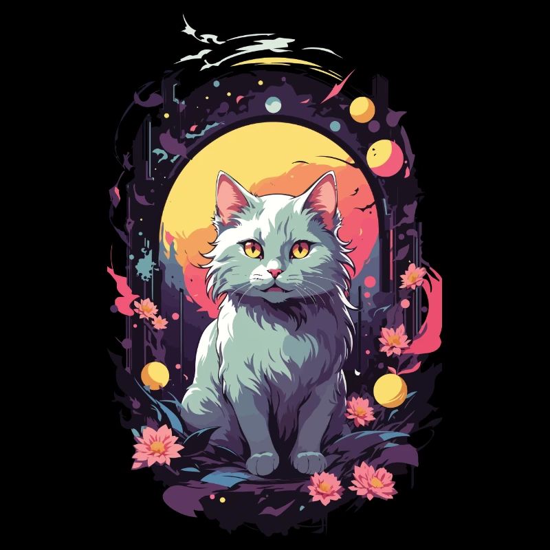 Chat gothique mystique Cat Lover Design